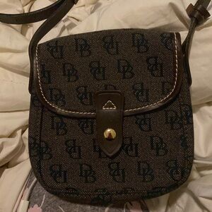 Dooney & Bourke Jacquard Signature North South Crossbody Flap Bag